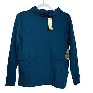 Hollywood the Jean People Donatello Tech fleece pullover hoodie large blue